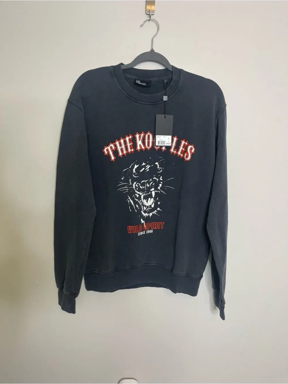 $215 The Kooples The Kooples Black Panther Graphic Sweater NWT SMALL UNISEX